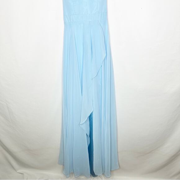 FAVIANA Blue Ruffle Skirt Gown in Size 2 - Picture 6 of 9